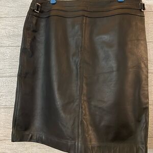 Black Leather Skirt